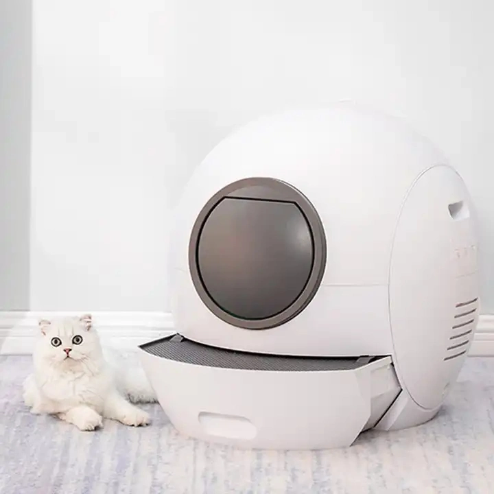 Multi Functional Sound Reminder Automatic Cat Litter Box Smart APP WiFi Control Cat Litter Tray Disinfection Odorless Cat Toilet