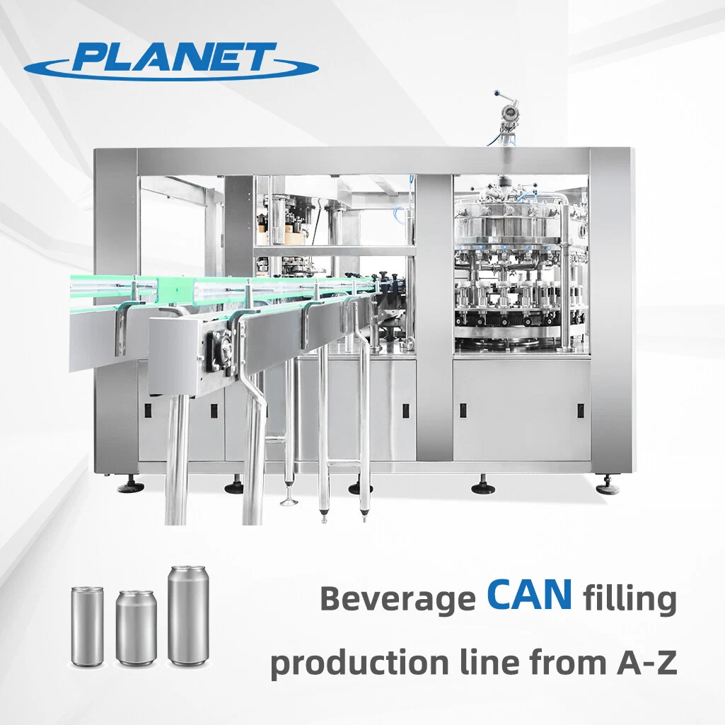 Automatic 2-in-1 Aluminum Can Juice Filling Sealing Packing Machine