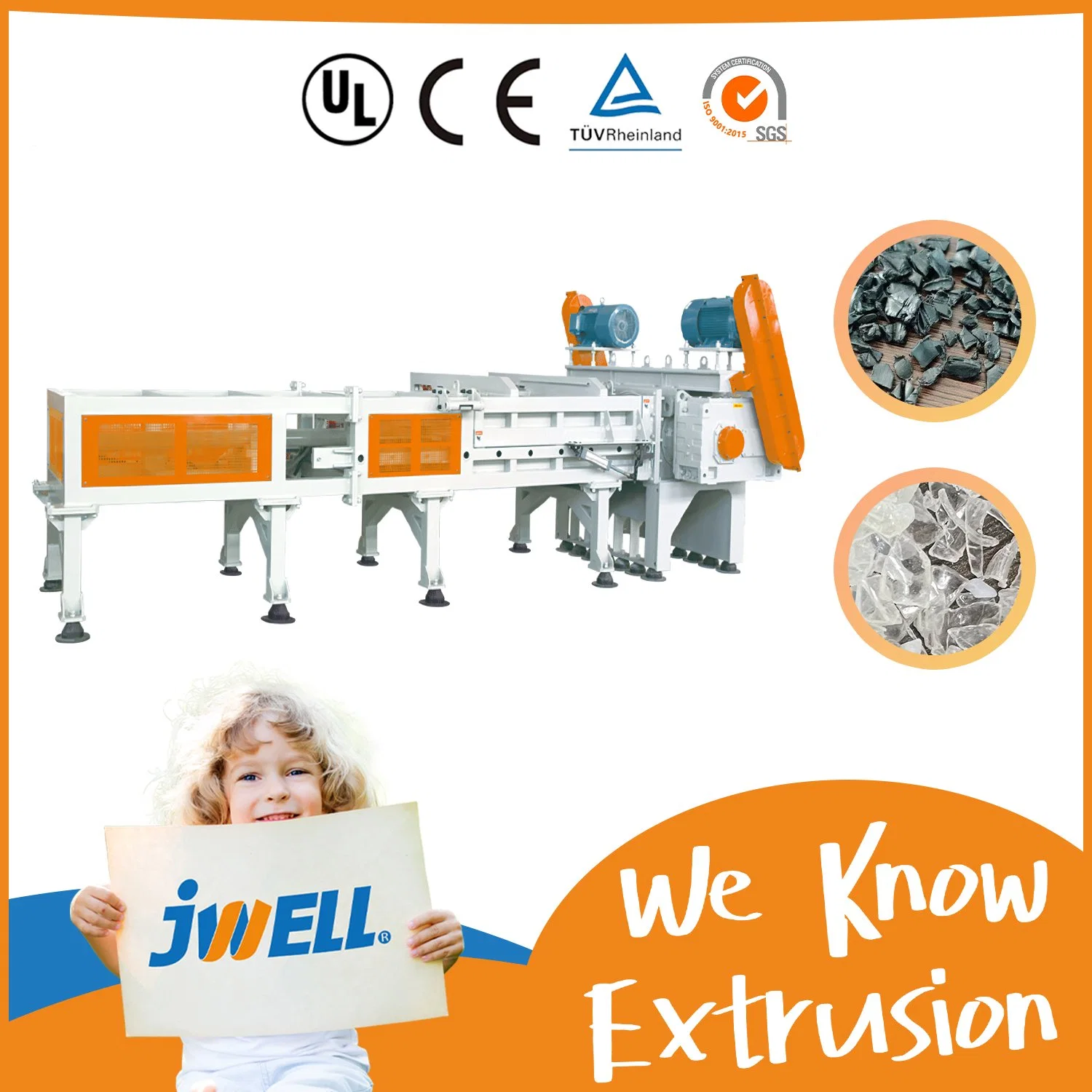 Jwell Plastic Cursher/ Plastic Compounding Machine