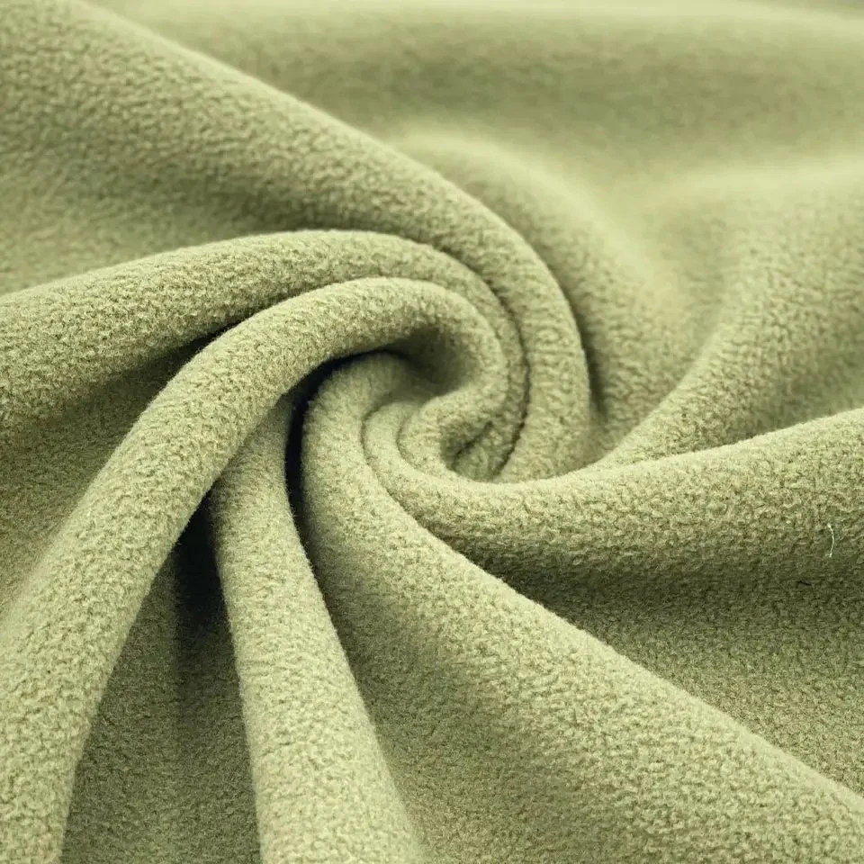 100% Polyester Knit Double Brushed Anti Pilling Polar Fleece Fabric