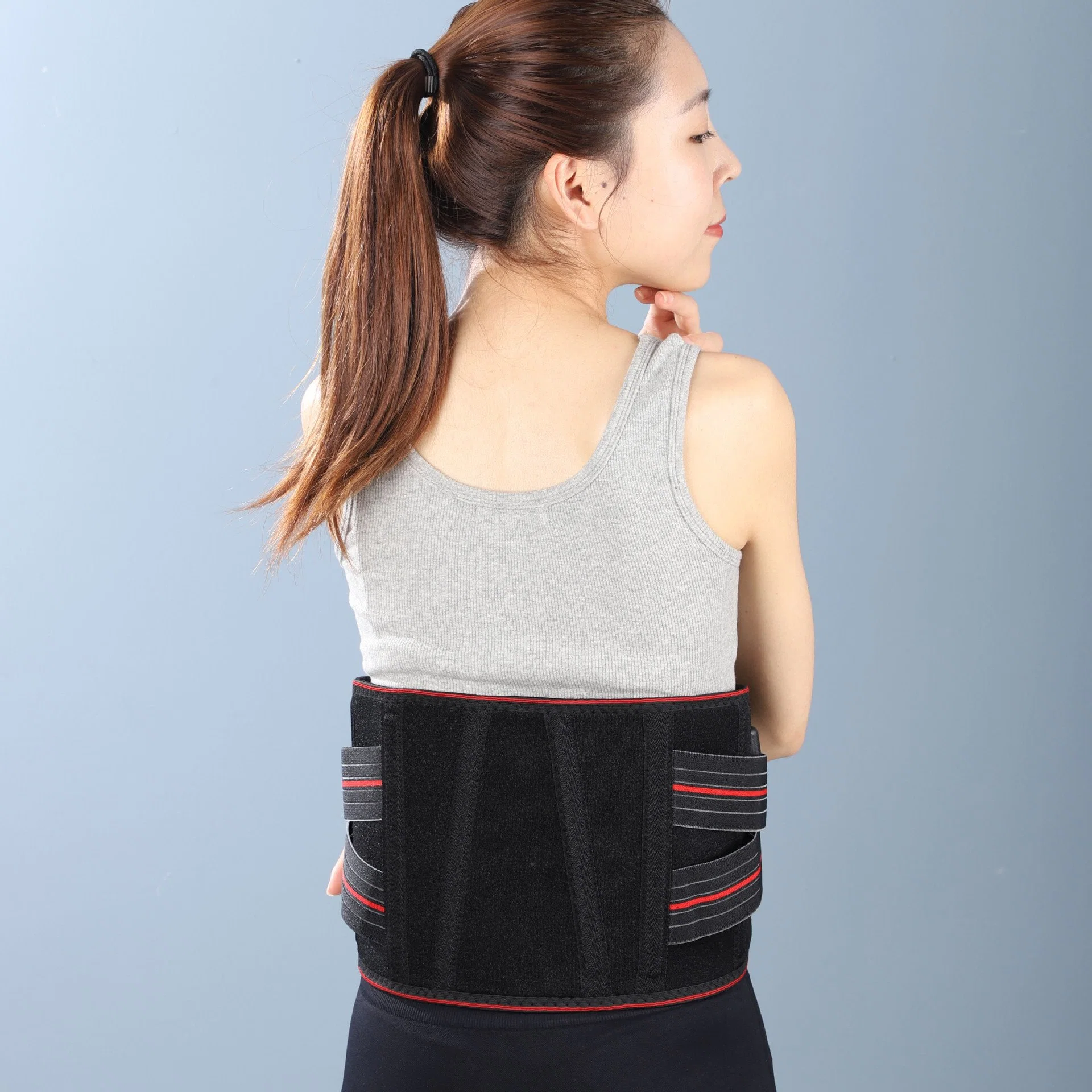 Wholesale/Supplier Medical Adjustable Heating Lumbar Brace Massager Electrotherapy Waist Support