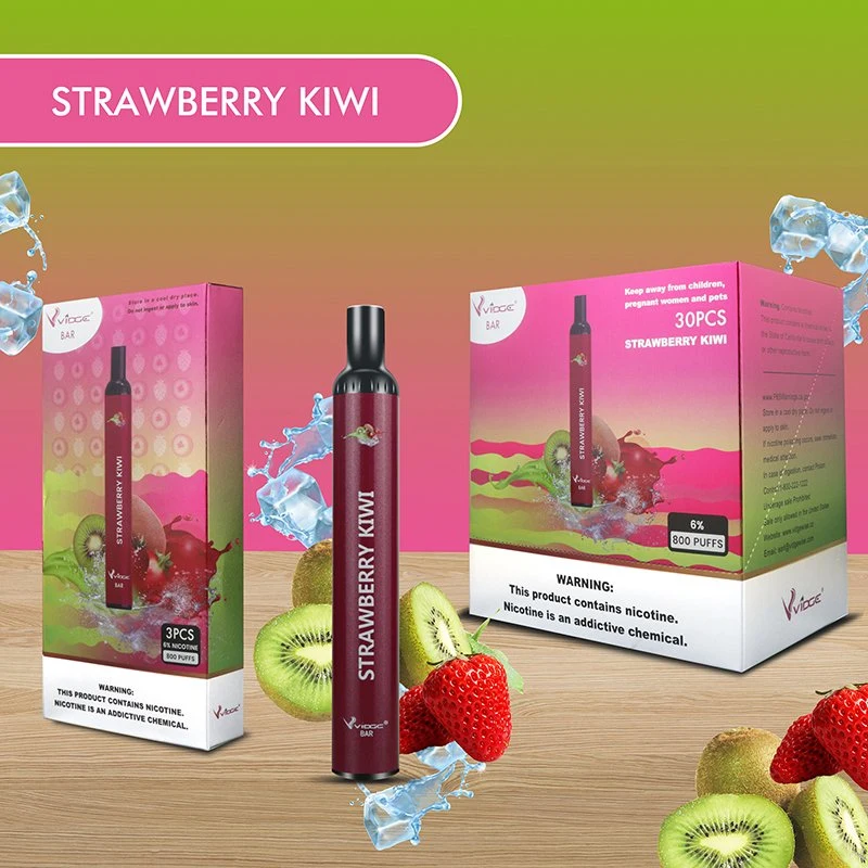 Electronic Cigarette New Design Vidges Bar 800 Puffs Disposable/Chargeable Vape Cbdd Cartridge