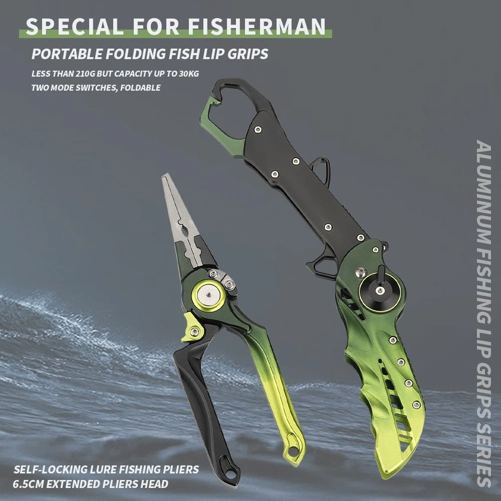 Topwin Fishing Pliers with Fish Lip Gripper Saltwater Resistant Fishing Tools Combo Set