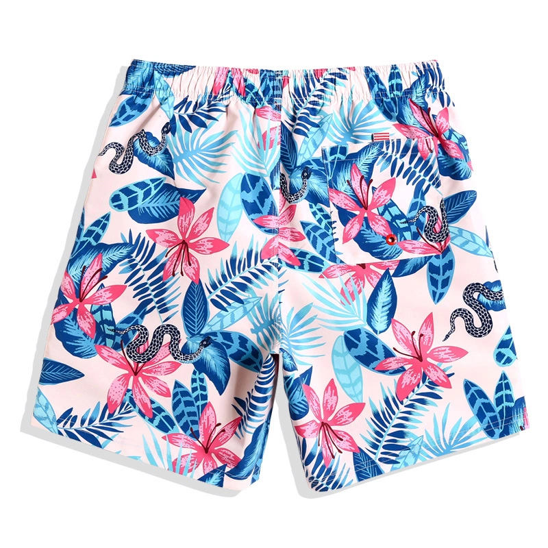 Custom Logo Printed Sublimation Swimwear Shorts Mens Beach Shorts with Pocket