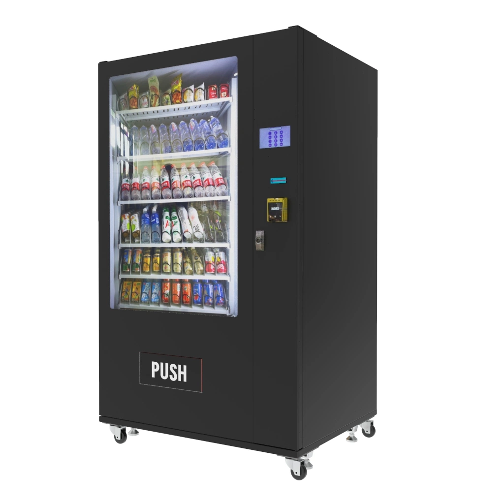 آلة بيع تلقائية للمشروبات الباردة والوجبات الخفيفة