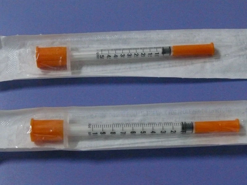 with Logo Printing Syringe OEM/ODM Medical Supplies Disposable Insulin Syringes