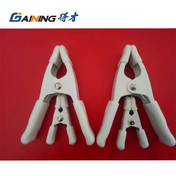 Factory Supply 2" Metal Spring White Rubber Feet Clamps for Tent