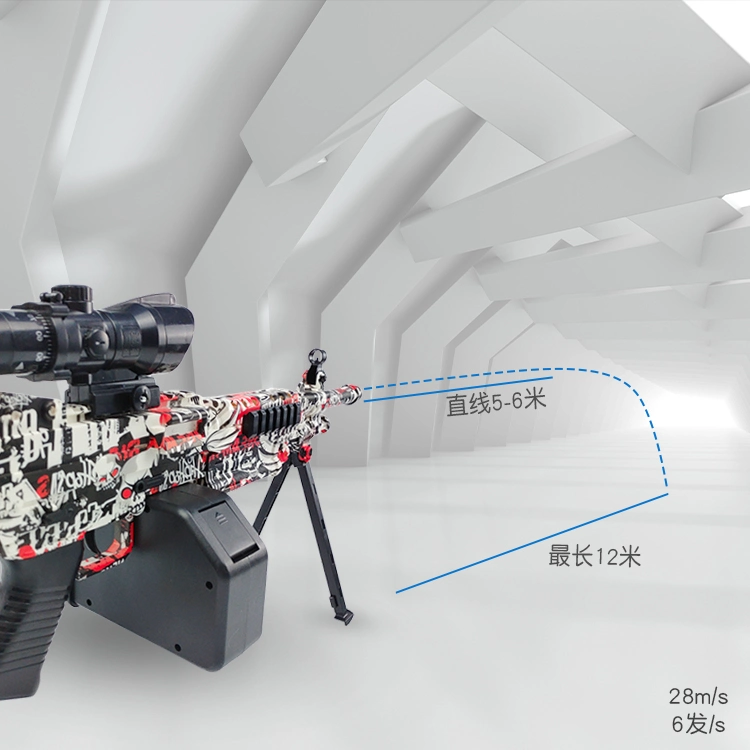 بندقية كرة الرش الساخنة للبيع M416 بندقية كهربائية للصيف للألعاب الخارجية باليد واحدة بندقية كرة ماء جلية.