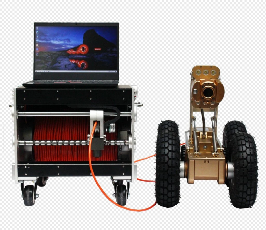 Resistente al agua IP68 de la Inspección del tubo de desagüe robot rastreador de vídeo de la cámara de 200mm-3000mm oleoducto