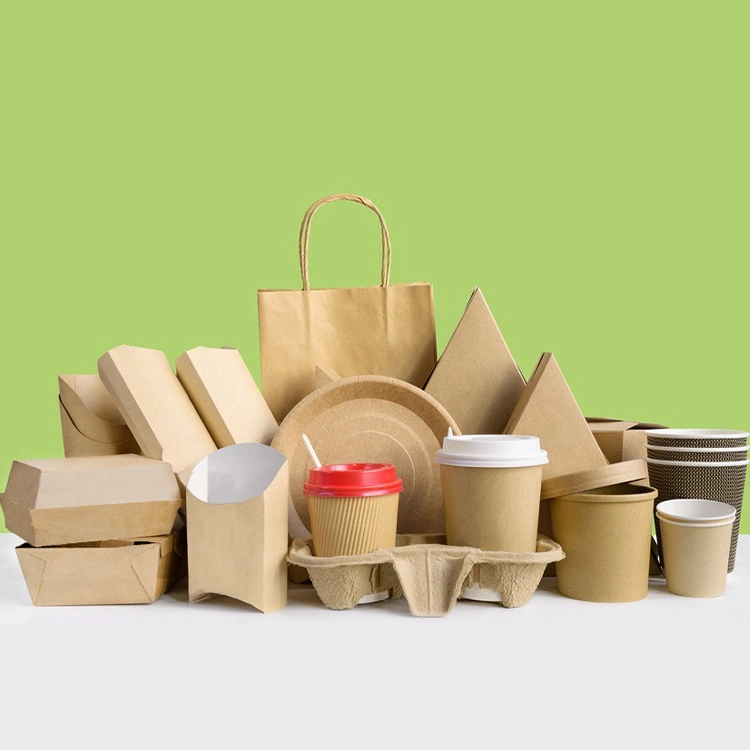 La fabricación de papel Kraft biodegradables desechables para llevar el almuerzo de embalaje Caja de comida rápida