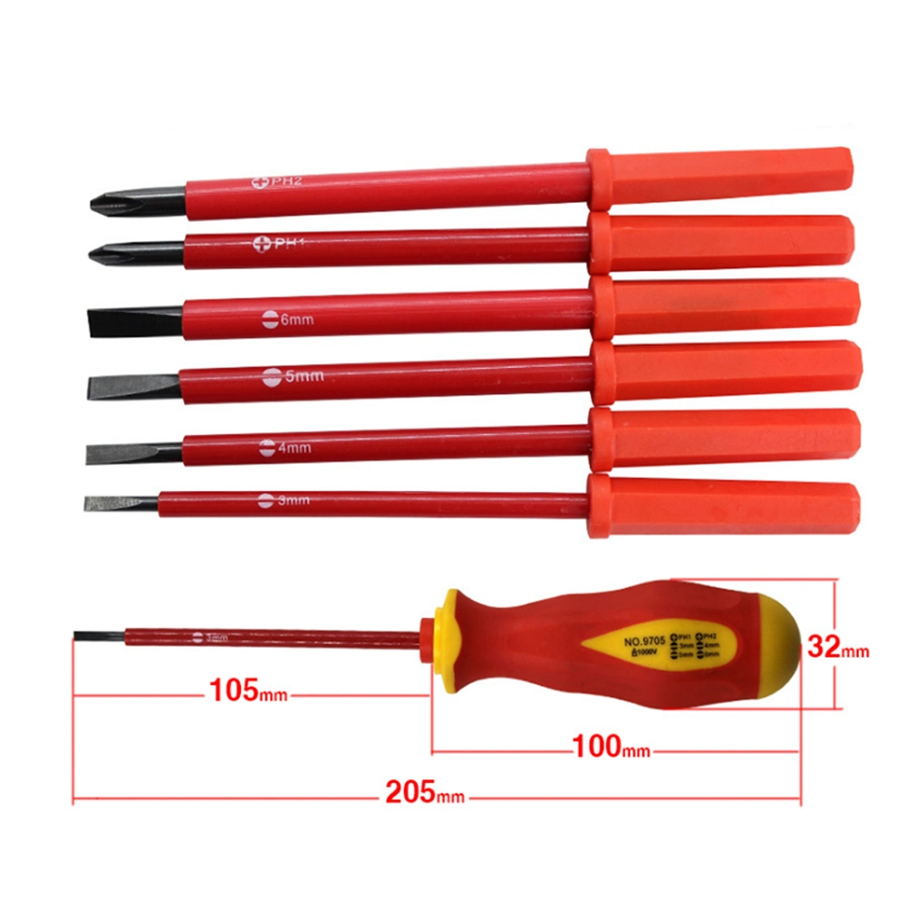 1000V Insulated Mini Precision Screw Driver Kit 6PCS Tool Suit Screwdriver Set