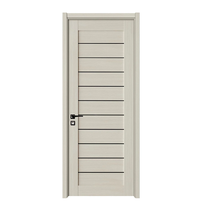 Hot Sale New Design Made in China Inter Wood Door Price MDF Wooden Door with Groove Design