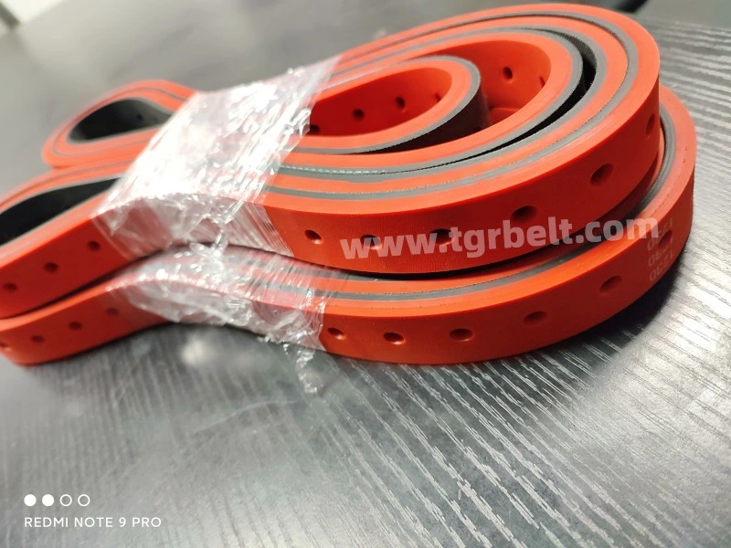 Heat Resistant Rubber Coated Flat Timing Belt for Packing Machine, Feeders, Sorters and Vffs Packing Machines Hight Wear-Resisting Timing Belt