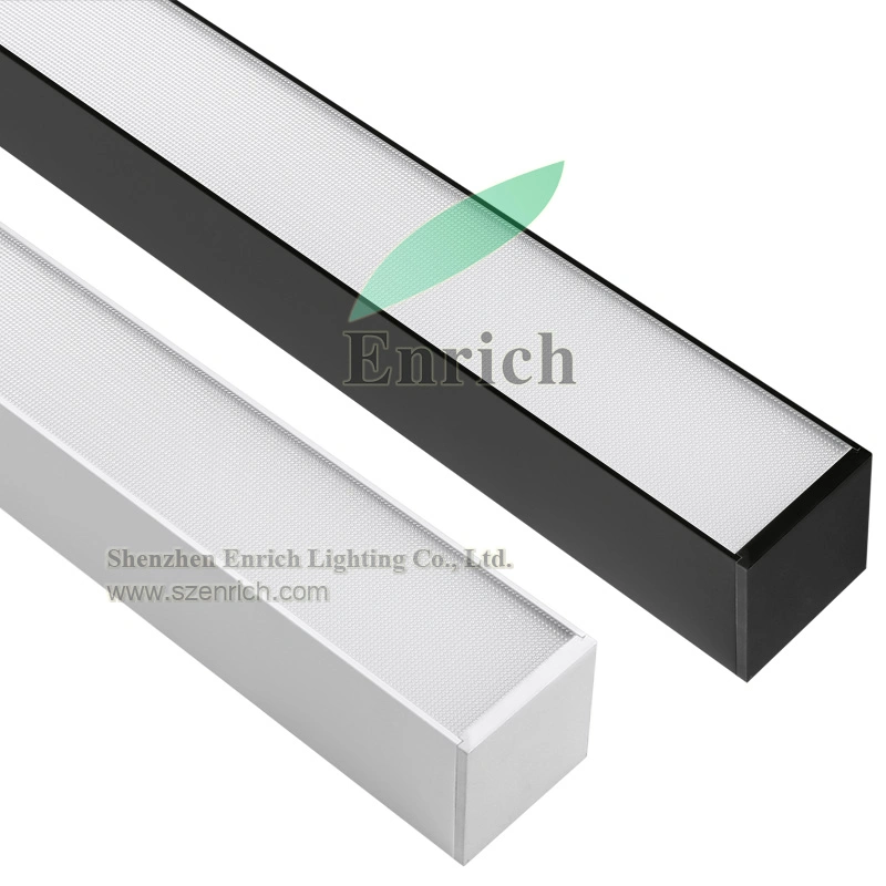 Continuous Run LED Linear Light with PMMA Microprism Lens Cover Anti-Glare