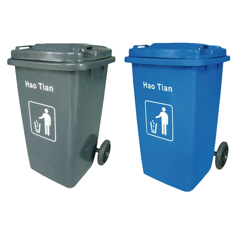 240L Eco-Friendly Feature Outdoor Plastic Rubbish Trash Waste Bin