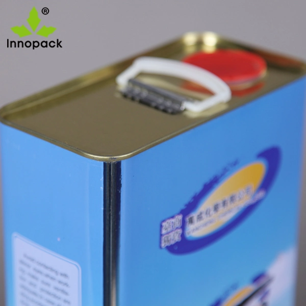 3L Square Metal Tin Container for Peanut Oil or Olive Oil with Cap