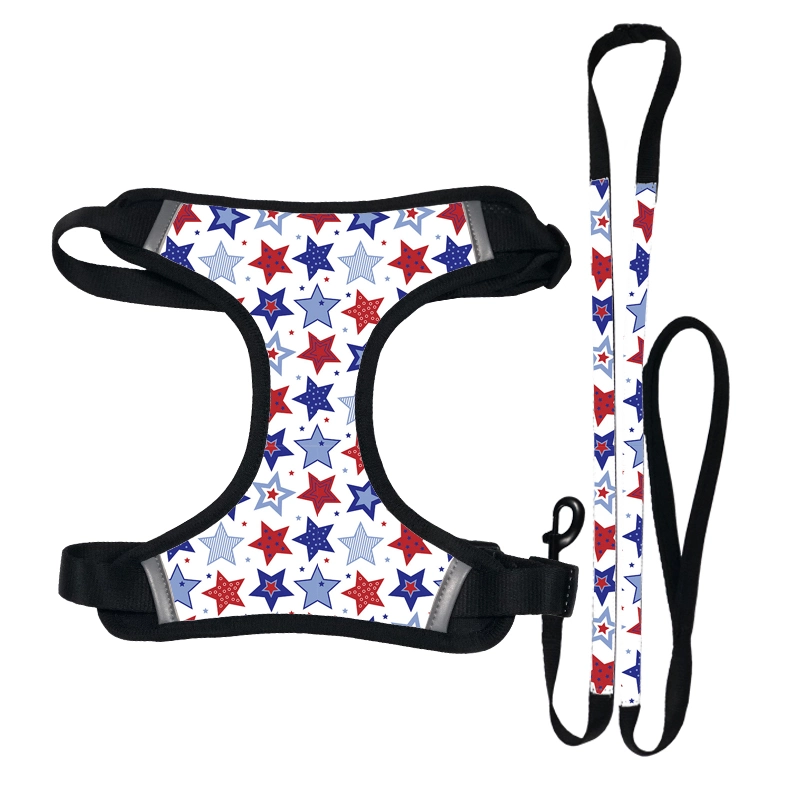 Outdoor Adjustable Reflective Polyester Vest Walking Pet Lead Leash Dog Harness Vest Reflective/Pet Accessory