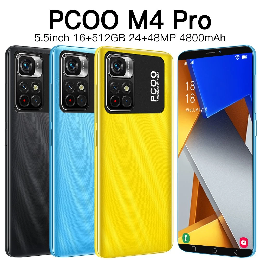 Poco M4 PRO 5g Mobile Phone ذاكرة وصول عشوائي (RAM) سعة 256 جيجابايت بسرعة GSM الإصدار العالمي غير المقفل للهاتف الذكي