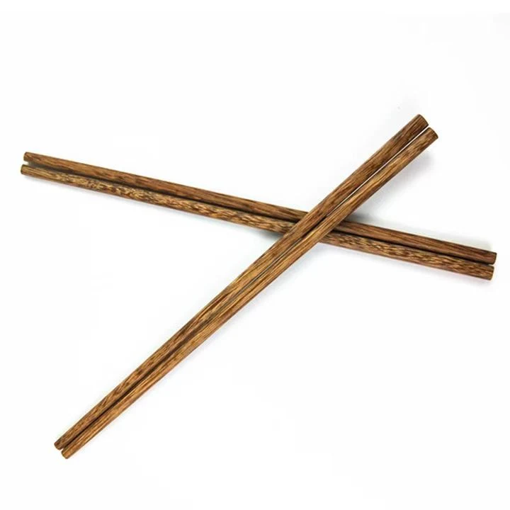 High Quality Reusable Customized Natural Unpainted Classic Japanese Style Handmade Wenge Coconut Wood Chopsticks