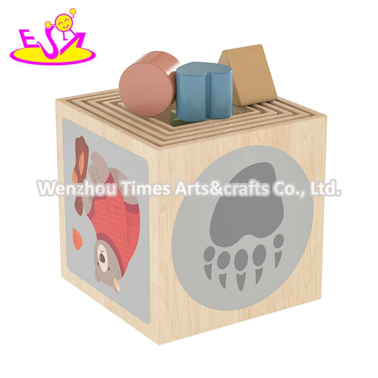 Kids Toddler Baby Gift Montessori Educational Wooden Toys Stacking and Nesting Cubes