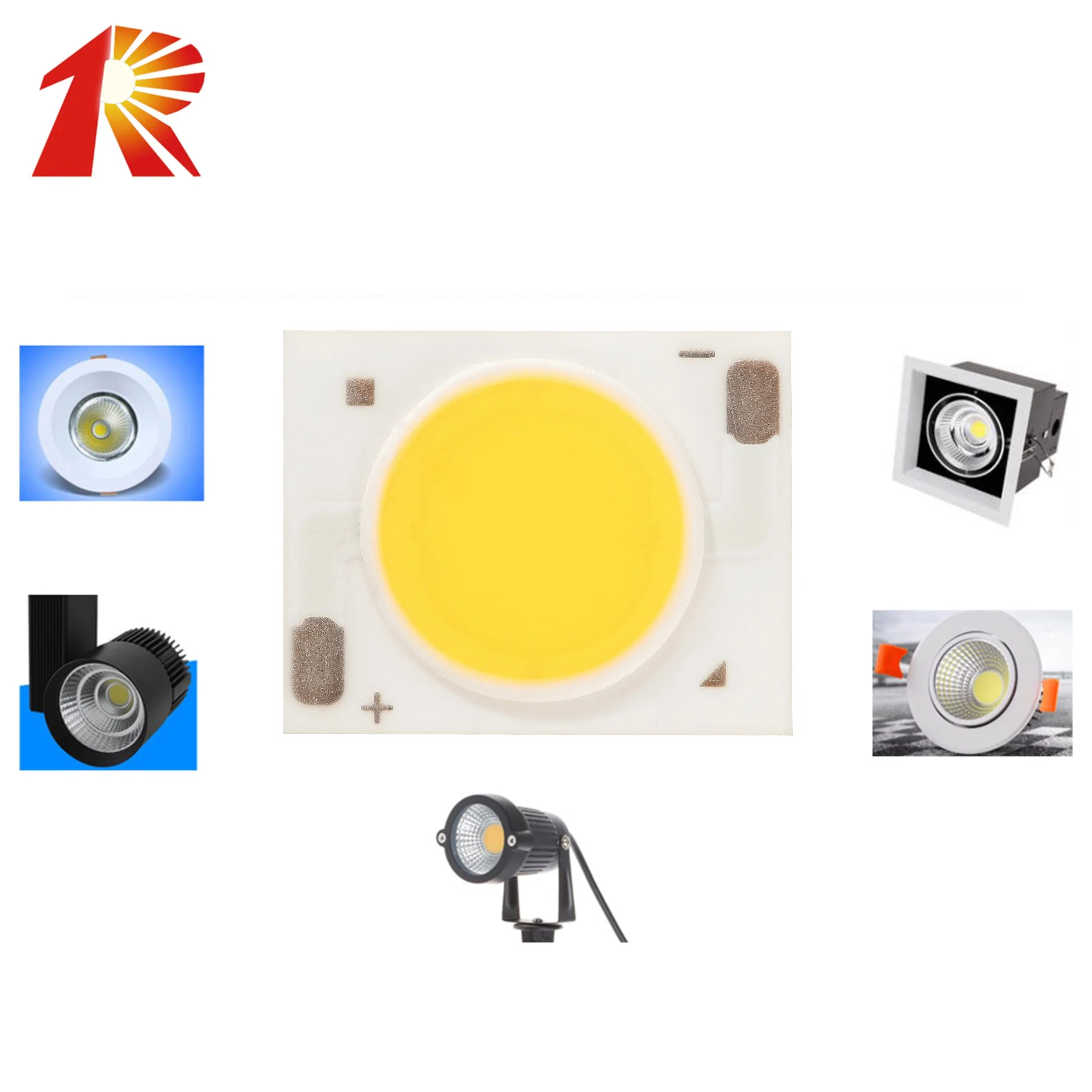 1215 300 mA COB LED Chip 5 W, 12 W, 15 W, luz 2700/3000/4000/6000K