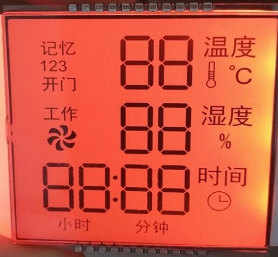 Personalizar a temperatura e humidade do visor do medidor 7 segmento-Display LCD