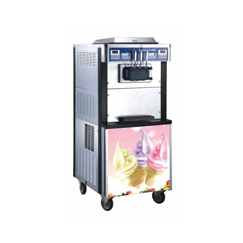 Commercial Free Standing 3 Flavors Indoor Italian Gelato Frozen Yogurt Soft Serve Ice Cream Making Machine Ice Cream Machine