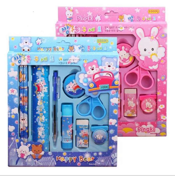 Hot Sale Cheap Cute Kids School Stationery Gift Set for Promotion