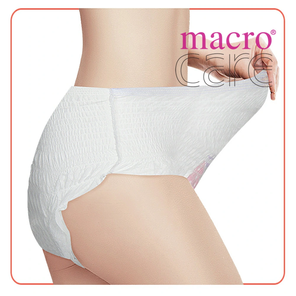 Macrocare Disposable Women Period Safety Underwear Disposable Menstrual Pants and Soft Ladies Menstrual Underwear