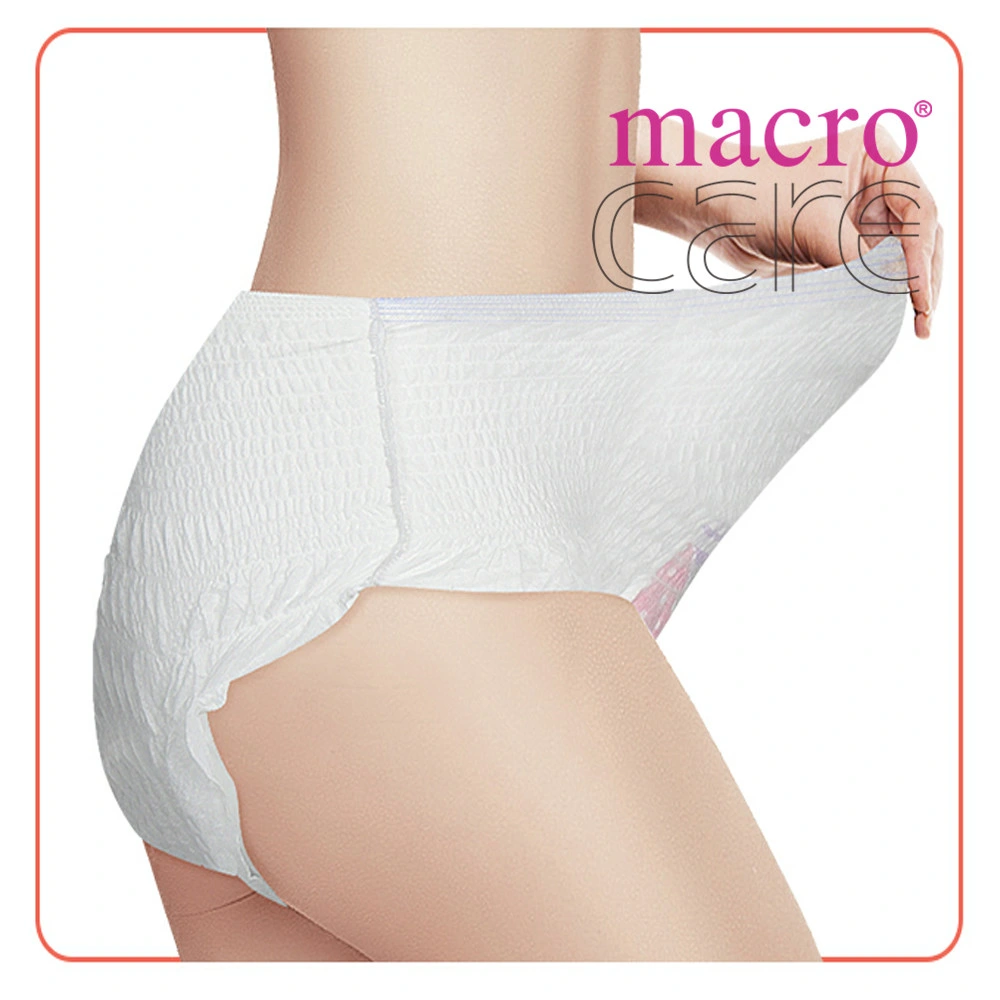 Desechables Macrocare mujer ropa interior de la seguridad período menstrual desechables blandas y Pantalones Ropa Interior Menstrual damas