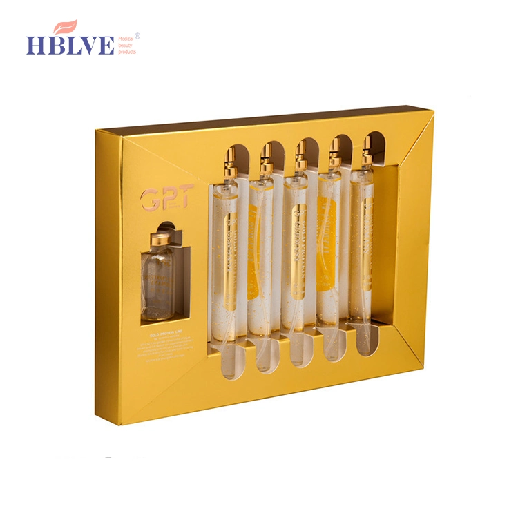 Manufacturer Best Price Face Lifting Anti-Wrinkle Carving Essence Serum Gold Protein Peptide Line