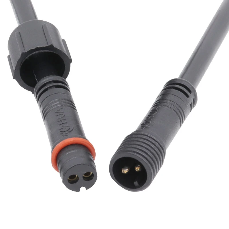 High Quality Plastic Wire IP65 Waterproof Connector 2 Pin for LED Tube Light