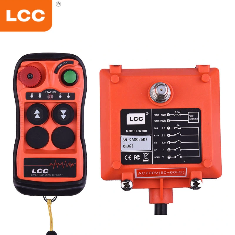 Q200 Manufacture Industrial Wireless Remote Control Switch for Electric Hoist