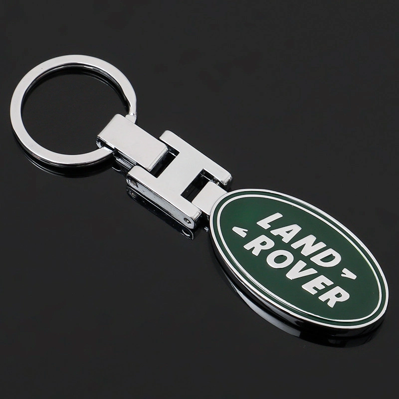 Llavero de metal redondo para Land Rover Cars