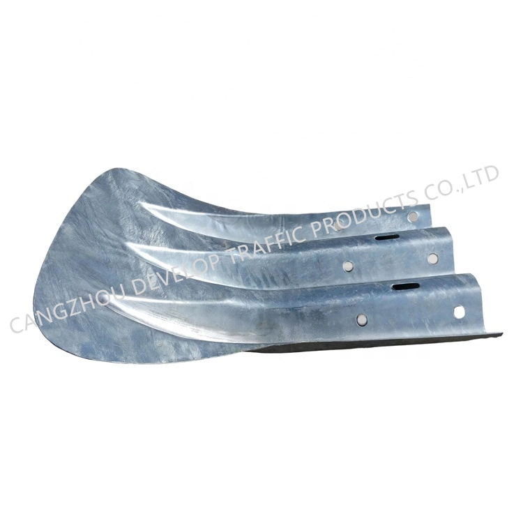 Highway Guardrail Terminal End Galvanized Traffic Road Safety Products Fishtail End Wings