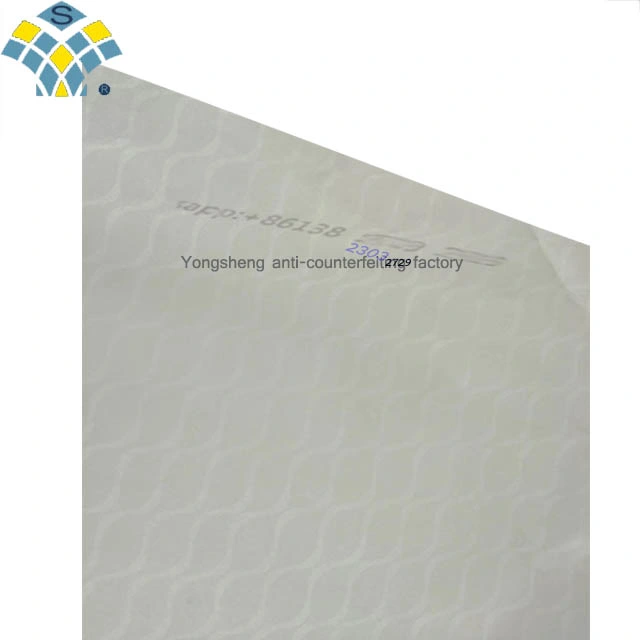 White Watermark Paper Ticket/Coupon Voucher Certificate Security Fiber Thread Paper