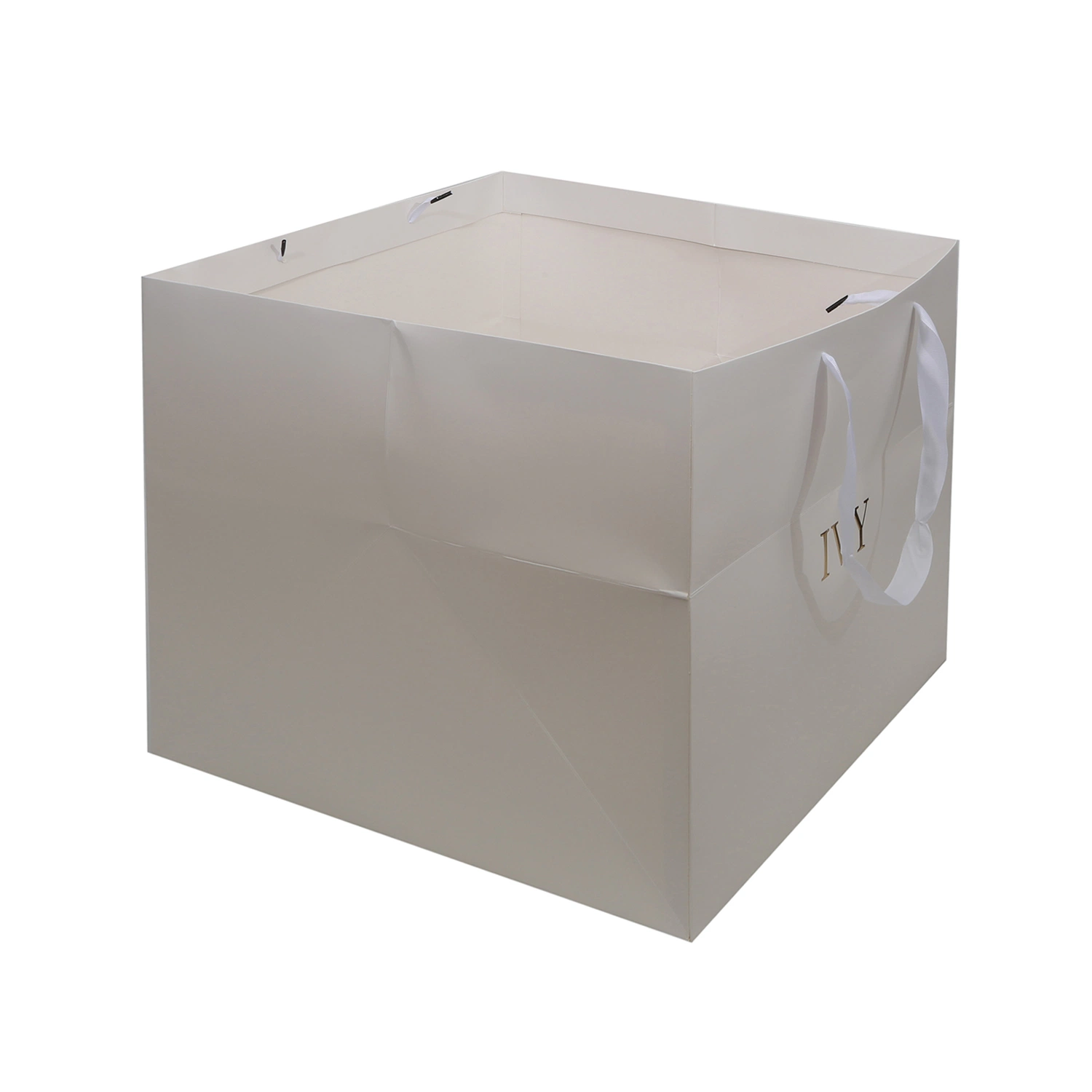 Customizable Birthday Cake Packaging Carrier Handle Bag Box