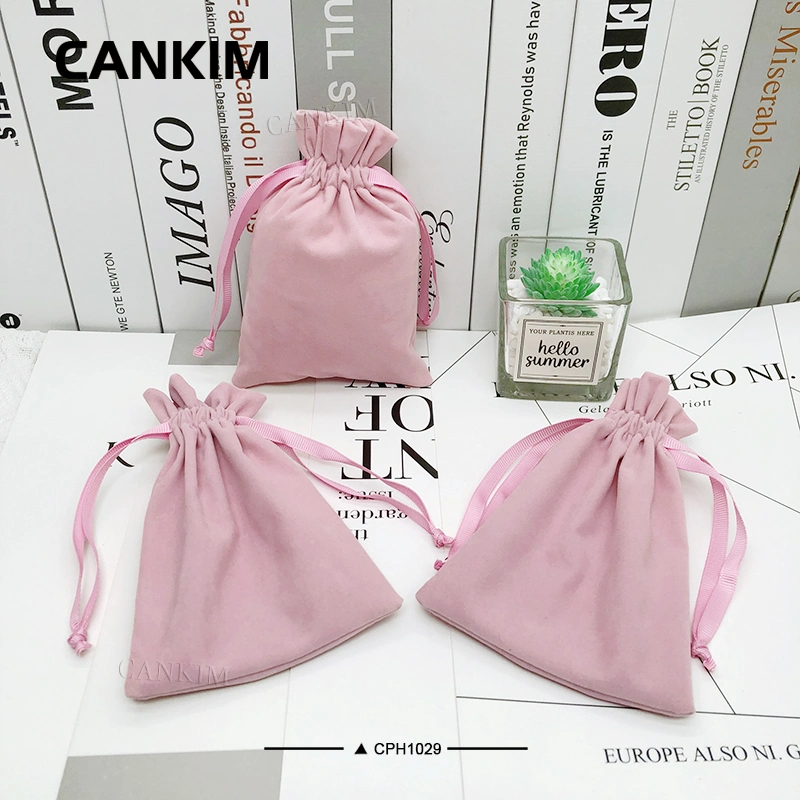 Cankim Fabric Textile Shopping Bag Jewelry Bag Packaging Velvet Pouch Gift Bags