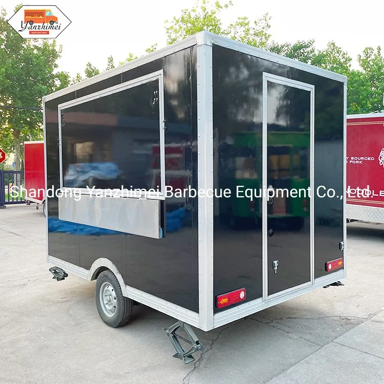 Catering personalizado OEM kiosco de la Calle Carretas barbacoa móvil camión de remolque con aire acondicionado