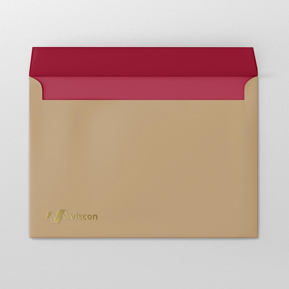 Custom Wholesale/Supplier Eco-Friendly Kraft Paper Envelope Invitation Design