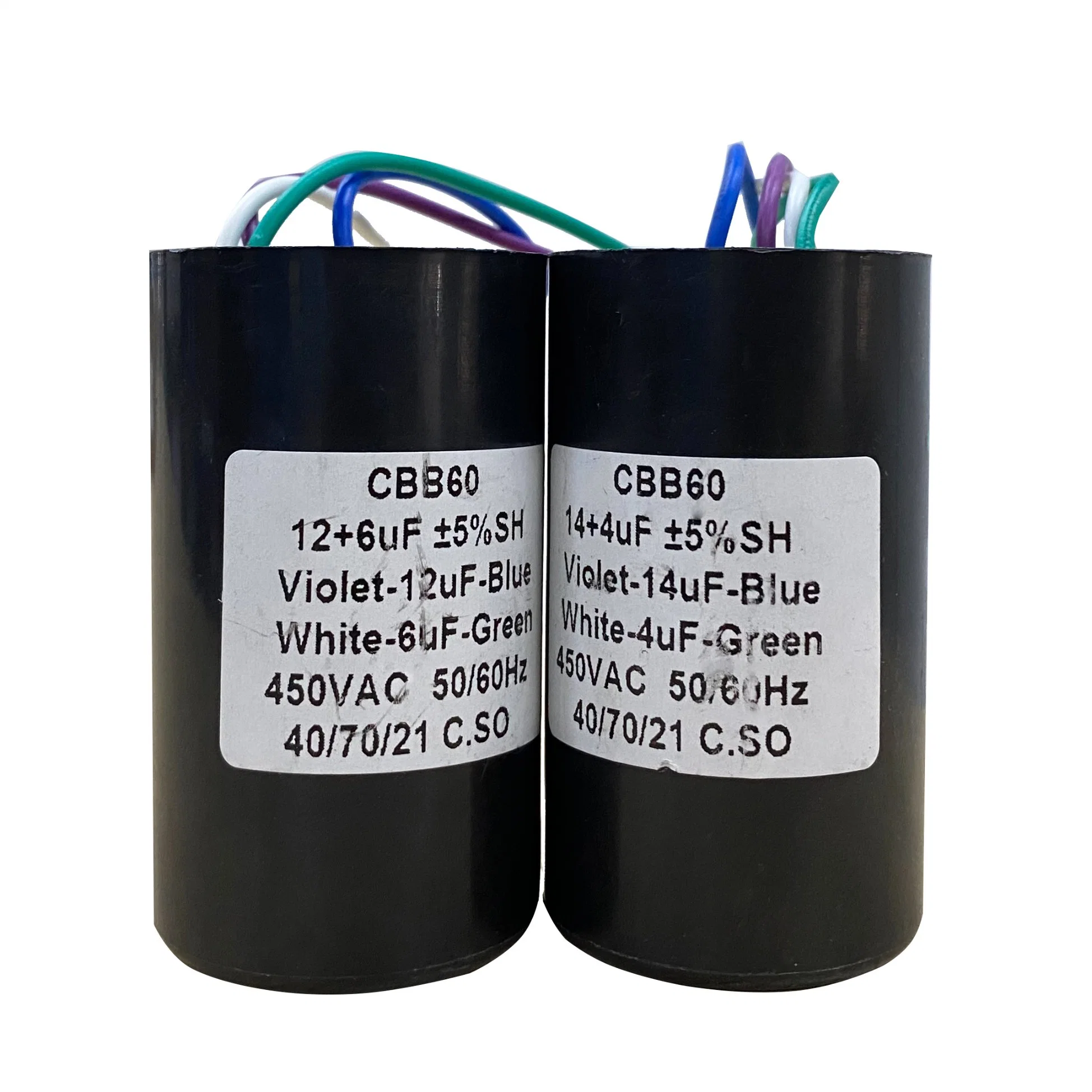 Ruijeep Nuevo y original 60Hz/Cbb60 AC450V 50 Motor Run Capacitor Se usa para el aire acondicionado