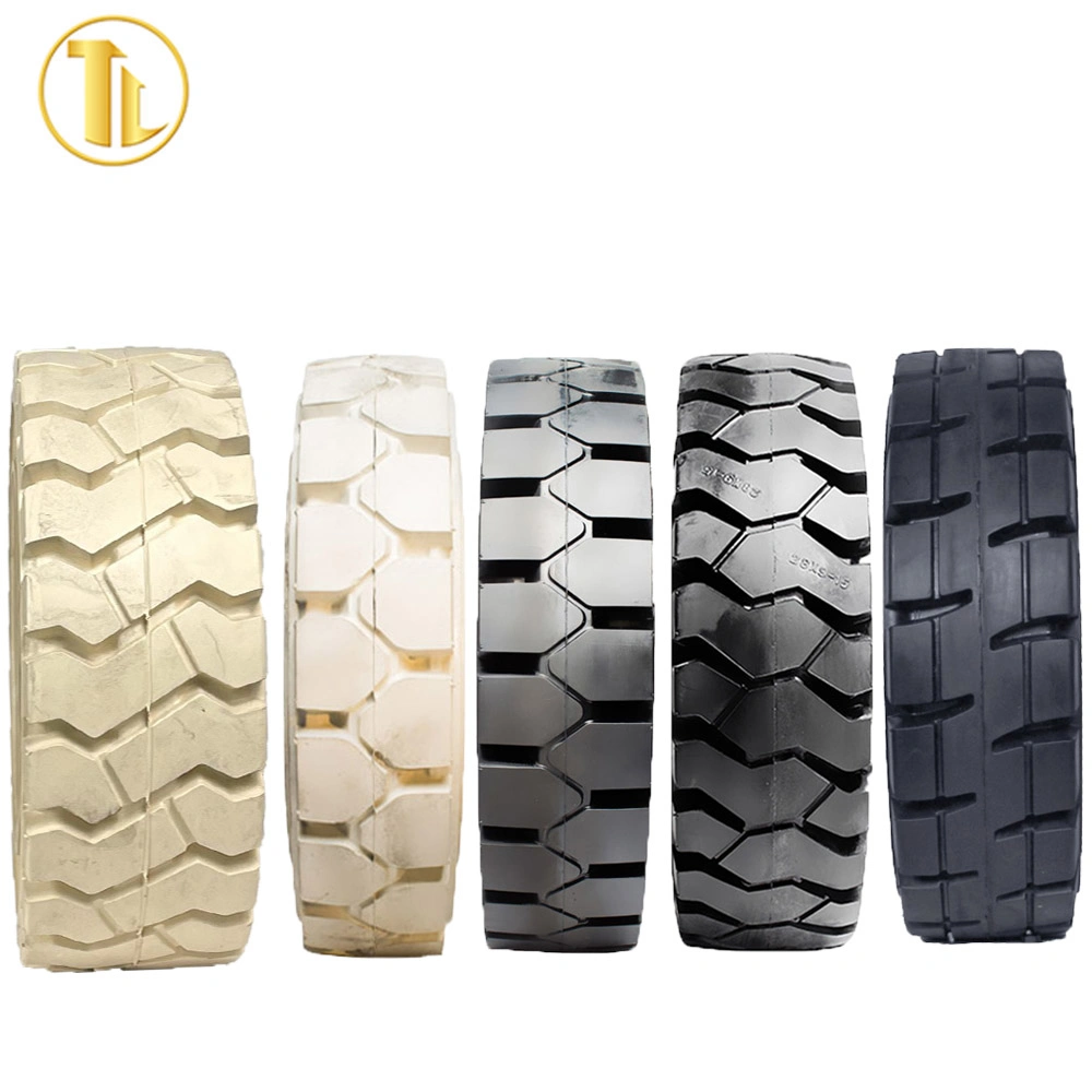 Wholesale/Supplier Forklift Truck Tire 6.50-10 28X9-15 6.00-9 7.00-12 Non-Marking Forklift Solid Tyres