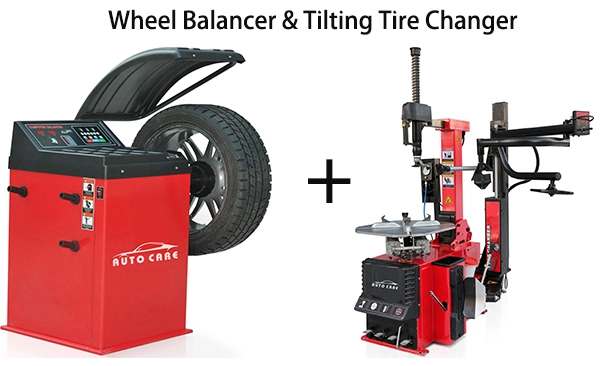 Atc-562+320 and Awb-70 Car Tire Changer Wheel Balancing Machine Combo