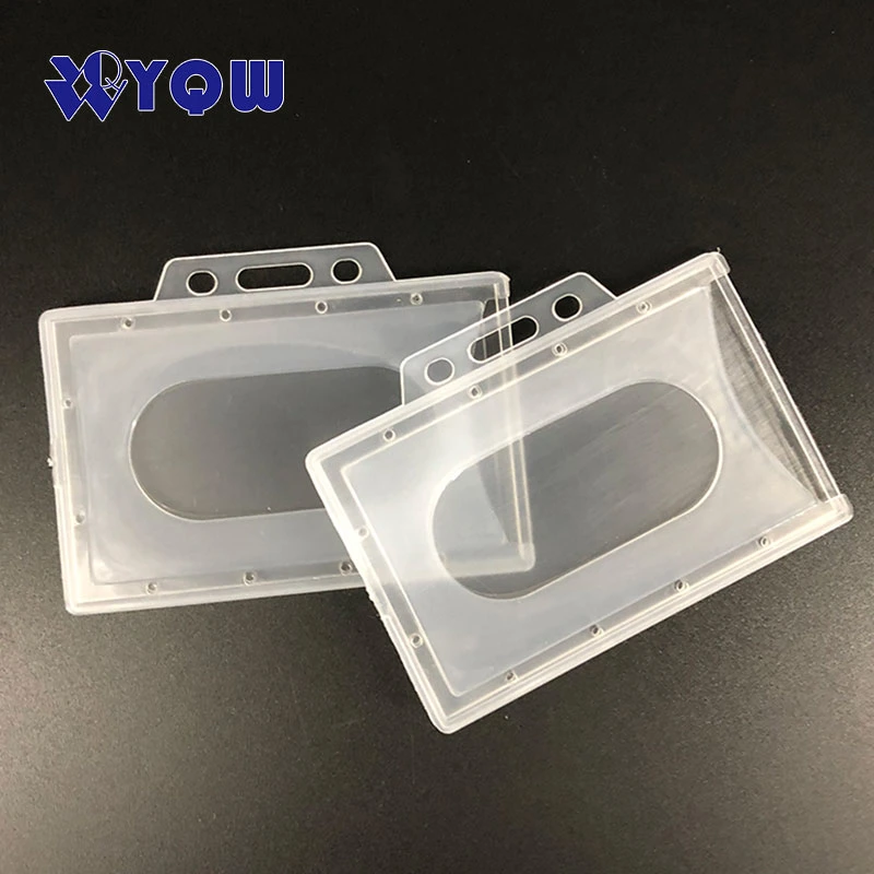 Cheap Transparent ID Name Badge Case PVC Card Holders