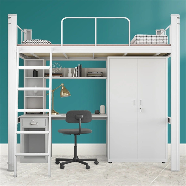 Wholesale/Supplier New Design Double Queen Size Heavy Duty Steel Metal Loft Bed