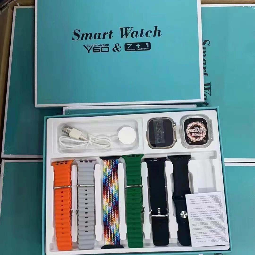 2023 Latest Smart Watches 7in 1 Y60 Watch Unique Combination Smart Watch High quality/High cost performance  Fuctional Promotion Price Smartwatch