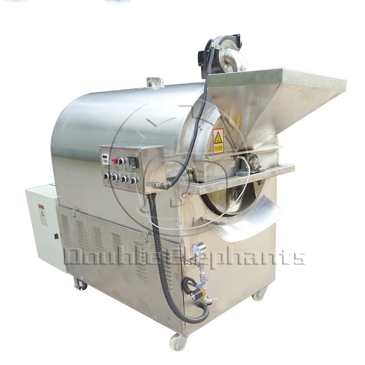 Automatic Stainless Steel Soybean, Chestnut, Coffee Bean Roaster Machine