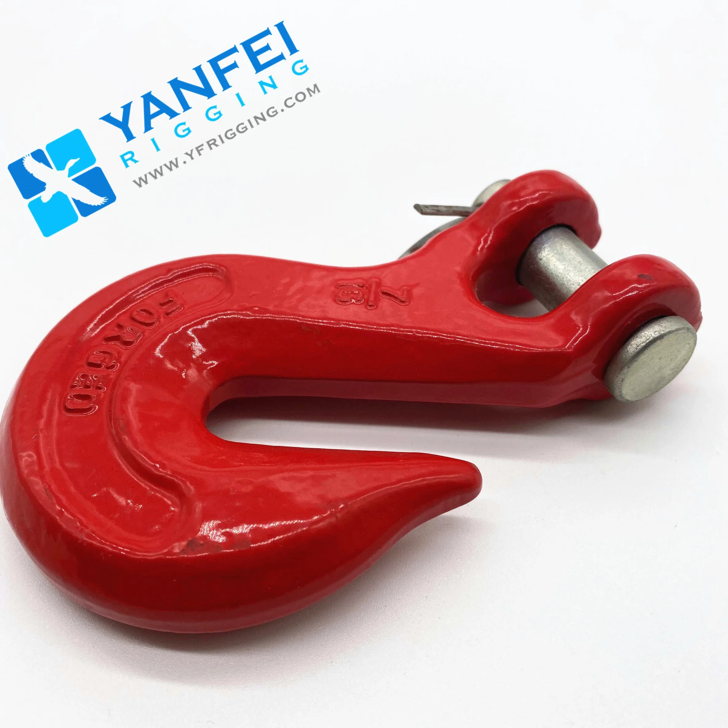 Red Painted Rigging Hardware G80 Clevis Alloy Steel Grab Hook with Wings