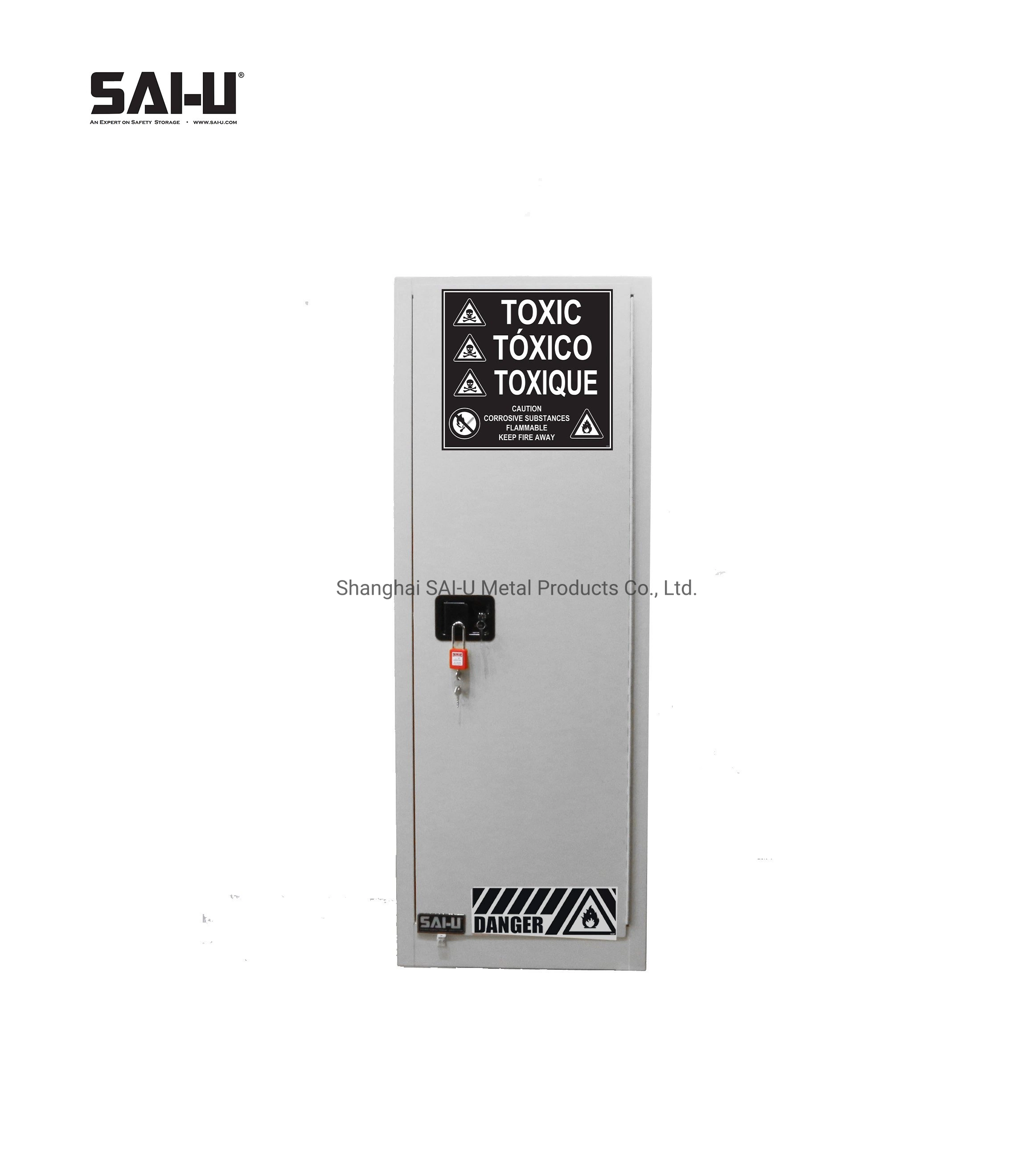 Sai-U 22 Gallon Toxic Chemical Cabinet Poison Storage Cabinets Dangerous Goods Storage