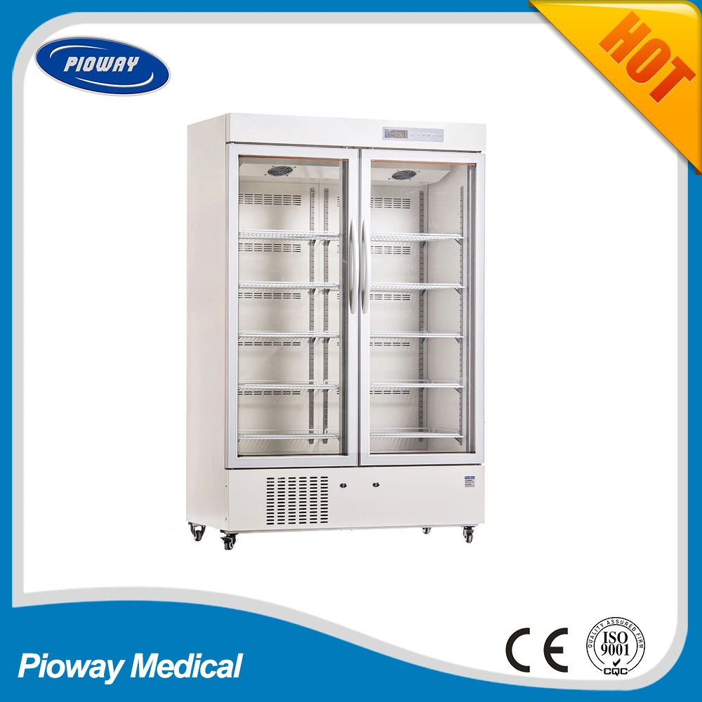 Glass Door +2~8 Degree Pharmacy Refrigerator Fridge for Hospital (MPC-5V1006)